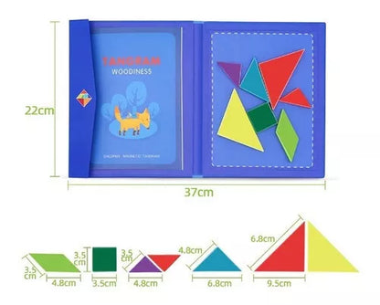 Tangram Didáctico De Madera magnetico